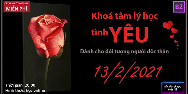 Khoá học online miễn phí "Tâm Lý Học Tình Yêu"