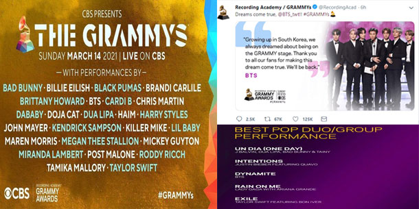 NÓNG: Không chỉ tham dự, BTS sẽ có sân khấu của riêng mình tại Grammys 2021 và phản ứng của Knet!