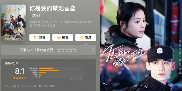 Em là thành trì doanh lũy của anh làm điên đảo con dân mở màn với  điểm DOUBAN CAO 8.1