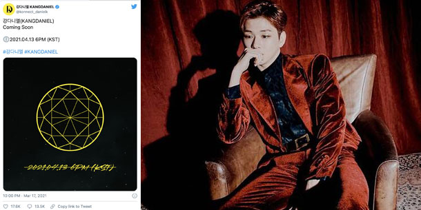 Kang Daniel tiết lộ teaser thiết kế Mandala, thông báo comeback vào tháng 4