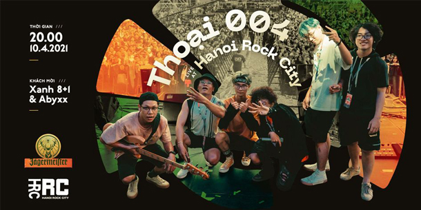 Đêm nhạc của Thoại 004 cùng Xanh 8+1 và Abyxx tại HRC