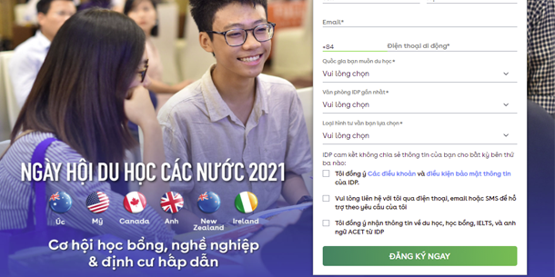 Ngày hội du học các nước 2021 - Cơ hội học bổng, nghề nghiệp và định cư hấp dẫn