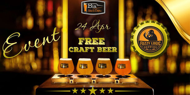 Event trải nghiệm Bia Thủ Công - Craft Beer miễn phí