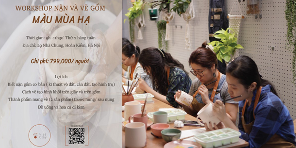 Workshop - Nặn và Vẽ trên gốm tại Hà Nội