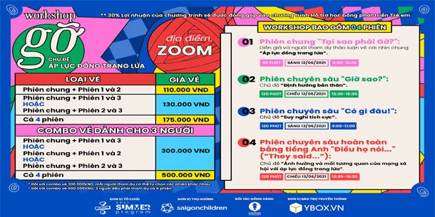 [Online] Workshop Gỡ: Gỡ Rối "Áp Lực Đồng Trang Lứa 2021
