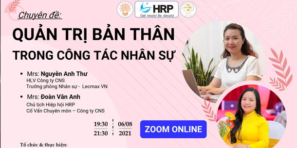 Khóa huấn luyện online miễn phí - Quản trị bản thân trong công tác nhân sự