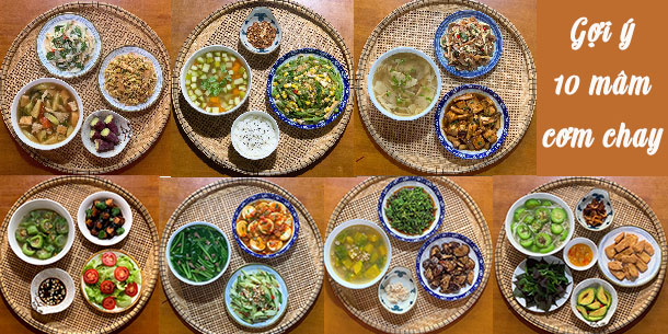 Gợi ý 10 mâm cơm chay ngon lành cho tháng 7 