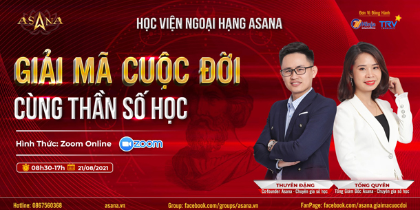 Cơ hội tham gia miễn phí Khóa học giải mã cuộc đời cùng Thần Số Học