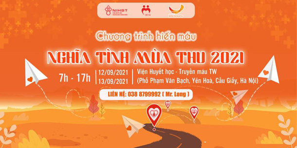 Chương Trình hiến máu NGHĨA TÌNH MÙA THU 2021