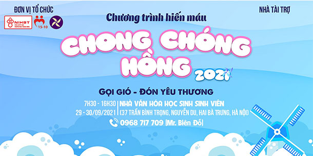 Chương trình hiến máu Chong Chóng Hồng