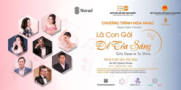 Hòa nhạc Opera Gala "LÀ CON GÁI ĐỂ TỎA SÁNG"