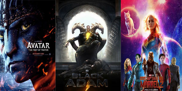 Điểm qua những bộ phim chiếu rạp dự kiến khởi chiếu năm 2022 mãn nhãn với hàng loạt phim bom tấn hành động.