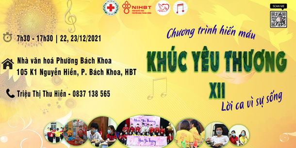 Chương trình hiến máu - Khúc Yêu Thương XII
