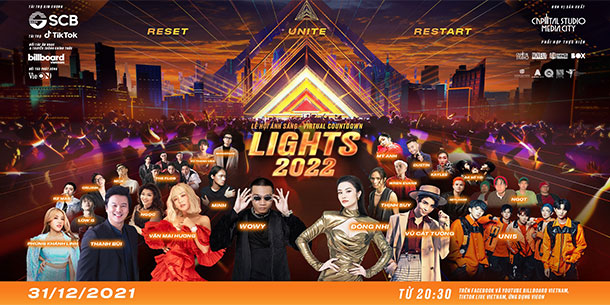 Quẩy tung nóc cùng Virtual Countdown Lights 2022