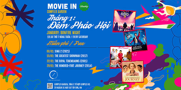 MOVIE in COMPLEX Garden tháng 01: Đêm Pháo Hội