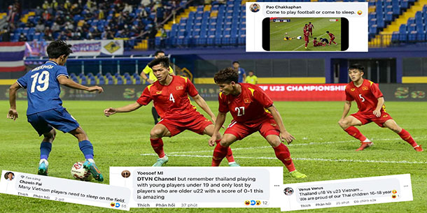 Phản ứng của cư dân mạng Thái Lan khi U23 Việt Nam hạ gục U23 Thái Lan
