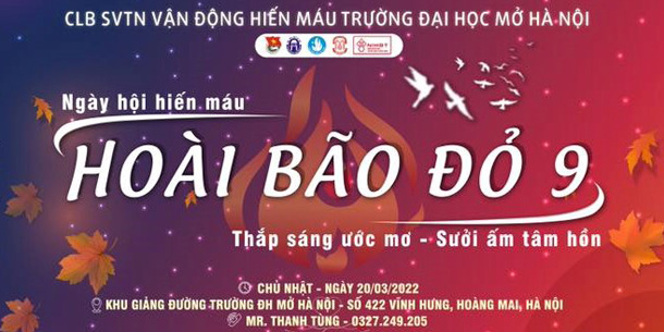 Ngày Hội Hiến Máu - HOÀI BÃO ĐỎ 9