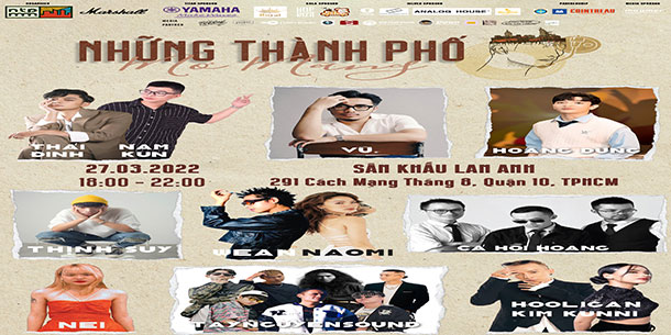 Sự kiện âm nhạc:  Indieshow Những Thành Phố Mơ Màng