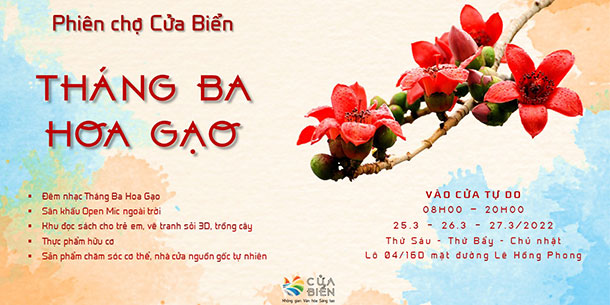 Sự kiện phiên chợ cửa Biển: Tháng ba hoa gạo