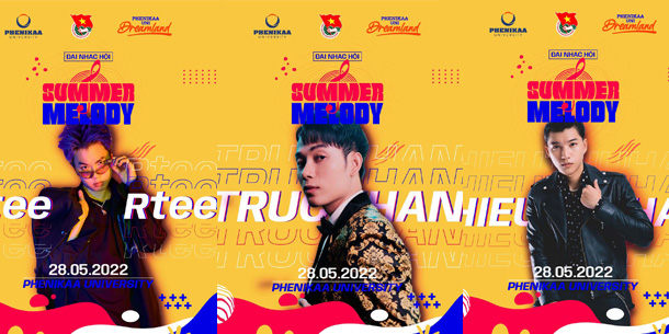 Đại nhạc hội Summer Melody 2022 - Trúc Nhân - Hieuthuhai - Rtee - Only5 Band - Wunit