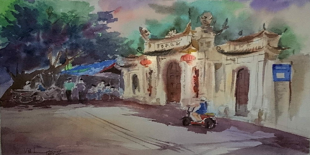 Có một thế giới hội họa "Từ Làng Ra Phố" đến "Miền Ký Ức" trong ngôn ngữ nghệ thuật của họa sĩ Vũ Đình Lương 