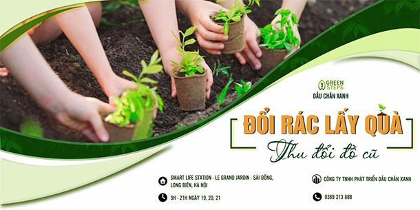 Sự kiện đổi rác lấy quà - trao đổi đồ cũ tháng 08/2022