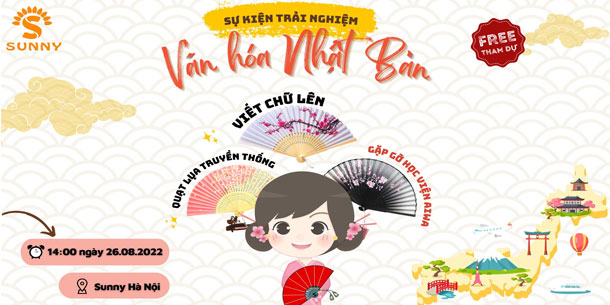 Sự Kiện Trải Nghiệm Văn Hóa Nhật Bản “Viết Chữ Tiếng Nhật Lên Quạt Lụa Truyền Thống" 2022