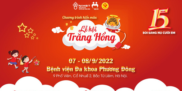 Chương trình hiến máu - Lễ hội Trăng Hồng 2022