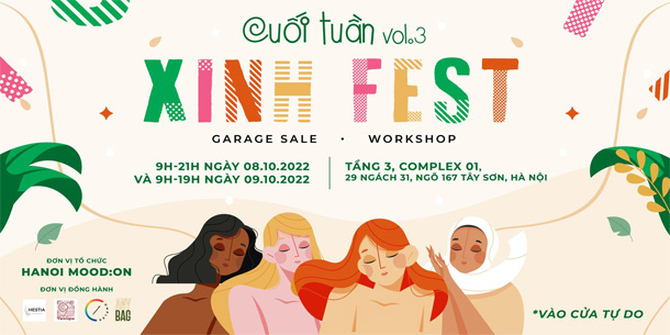 Garage Sale x Workshop - Cuối Tuần Vol.3 XINH FEST