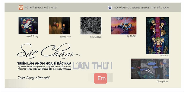  Triển lãm tranh “Sắc chàm” về đề tài vùng cao của nhóm họa sĩ Bắc Kạn