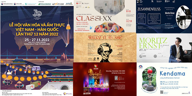 Tổng hợp các sự kiện văn hóa nghệ thuật nổi bật trong tháng 11/2022