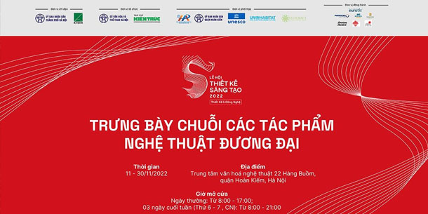 Triển lãm chuỗi các tác phẩm nghệ thuật đương đại tại 22 Hàng Buồm - Lễ hội Thiết kế Sáng tạo Hà Nội 2022