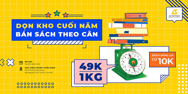 Hà Nội - Hội Sách Dọn Kho - Bán Sách Theo Cân - 49K/1Kg