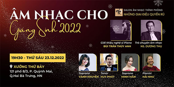 Cà phê âm nhạc: Âm nhạc cho giáng sinh 2022