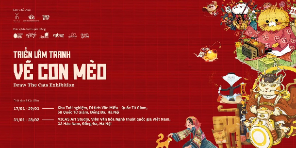 Năm mới ghé thăm Mèo tại TRIỂN LÃM “VẼ CON MÈO” | DRAWING THE CATS EXHIBITION