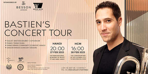 Concert Hanoi – Bastien’s Concert Tour | Hanoi Brass Community x Saigon Winds