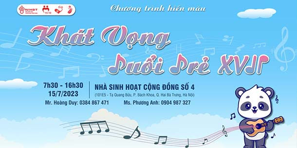 Chương trình hiến máu - Khát Vọng Tuổi Trẻ XVII