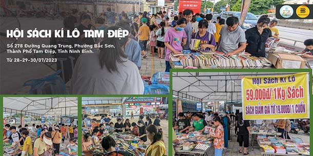 Sự kiện mùa hè - Hội sách kí lô Tam Điệp - Đồng giá 59K/KG