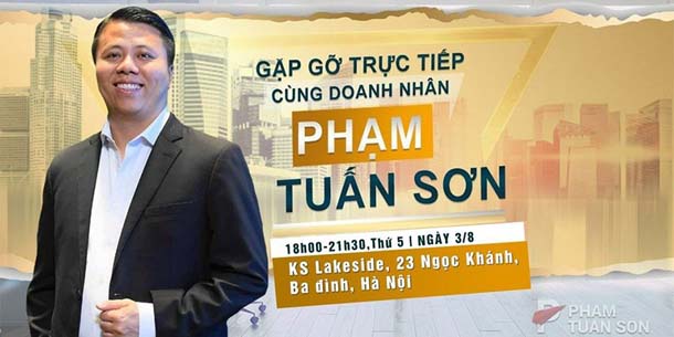 Chương trình Tài chính cá nhân và Đầu tư 2023 - Gặp gỡ - Giao lưu - Hỏi đáp trực tiếp cùng doanh nhân Phạm Tuấn Sơn