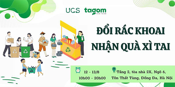 Đổi rác khoai nhận quà xì tai