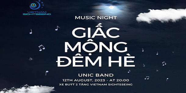 Tour xe bus 2 tầng - đêm âm nhạc 12/08: GIẤC MỘNG ĐÊM HÈ