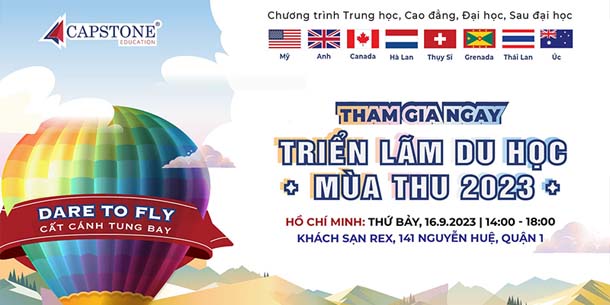 Triển lãm Du học Quốc tế Mùa Thu 2023 - Dare to Fly - Cất cánh tung bay