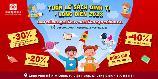 Tuần lễ sách Đinh Tị - Long Biên | Ham Thích Đọc Sách - Trẻ sáng tạo tương lai.