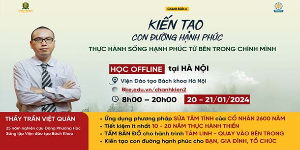 Khai giảng lớp học - Kiến Tạo Con Đường Hạnh Phúc (Chánh kiến 2) tại Hà Nội và Hồ Chí Minh