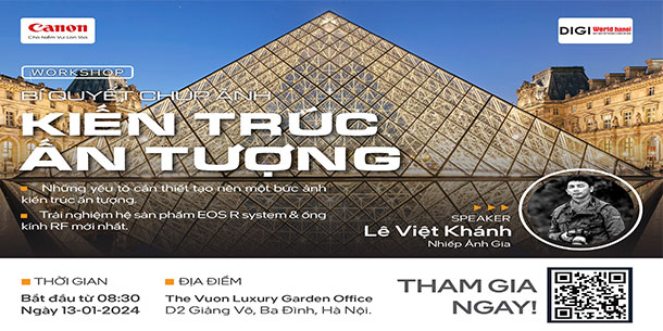 Workshop "Bí Quyết Chụp Ảnh Kiến Trúc Ấn Tượng" Do Canon Vietnam Tổ Chức 2024
