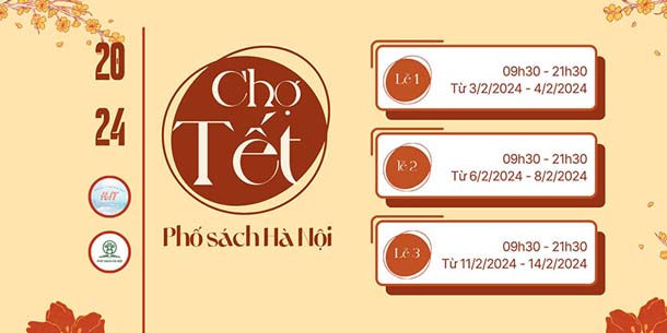 Chuỗi sự kiện hội chợ Tết tại Phố sách Hà Nội 2024