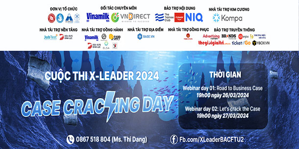 CHÍNH THỨC MỞ ĐƠN ĐĂNG KÝ THAM DỰ CHUỖI WEBINAR “CASE CRACKING DAY”