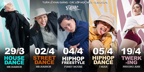 Khai giảng các lớp học nhảy tại B.Nashor