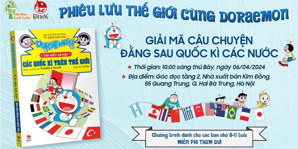 Góc đọc cuối tuần: Phiêu lưu thế giới cùng Doraemon