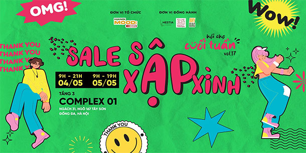 Hội Chợ Cuối Tuần Vol.17: Sale sập Xình - Garage Sale x Workshop 2024